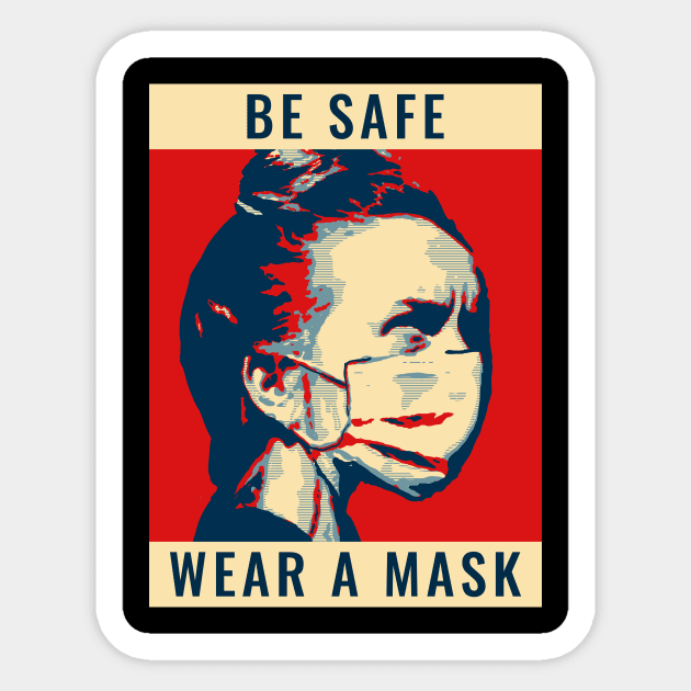 Be Safe Wear A Mask - Covid-19 Corona Virus SARS-CoV-2 Medical Student Medschool Gift Nurse Doctor Medicine Sticker by Medical Student Tees